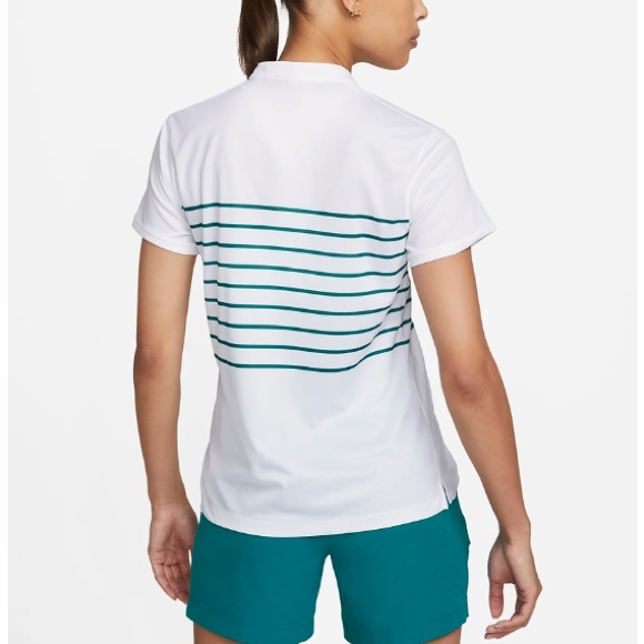 Nike Dri-FIT Victory Women's Striped Golf Polo Size XS - Picture 2 of 7